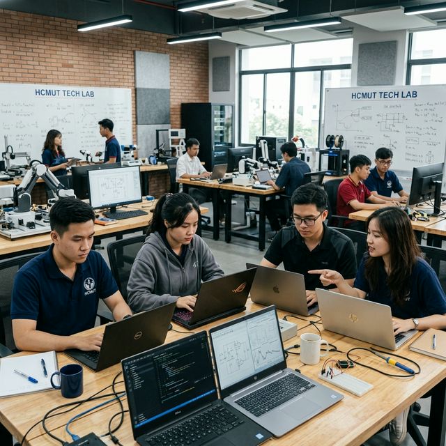 Sinh viên nhóm ngành Kỹ thuật - Dịch vụ