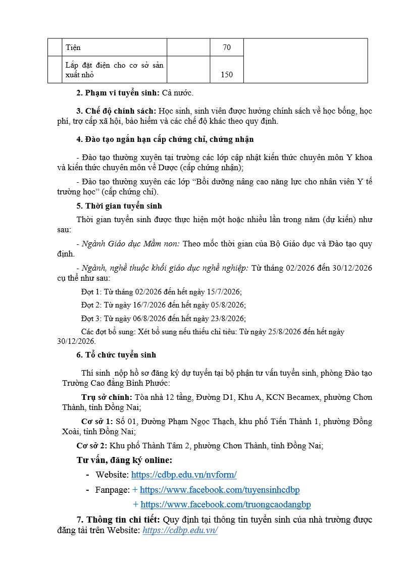 THÔNG BÁO TS 2026 3