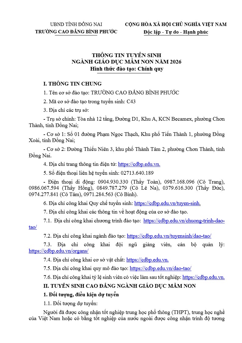 THÔNG TIN TS GDMN 2026 1