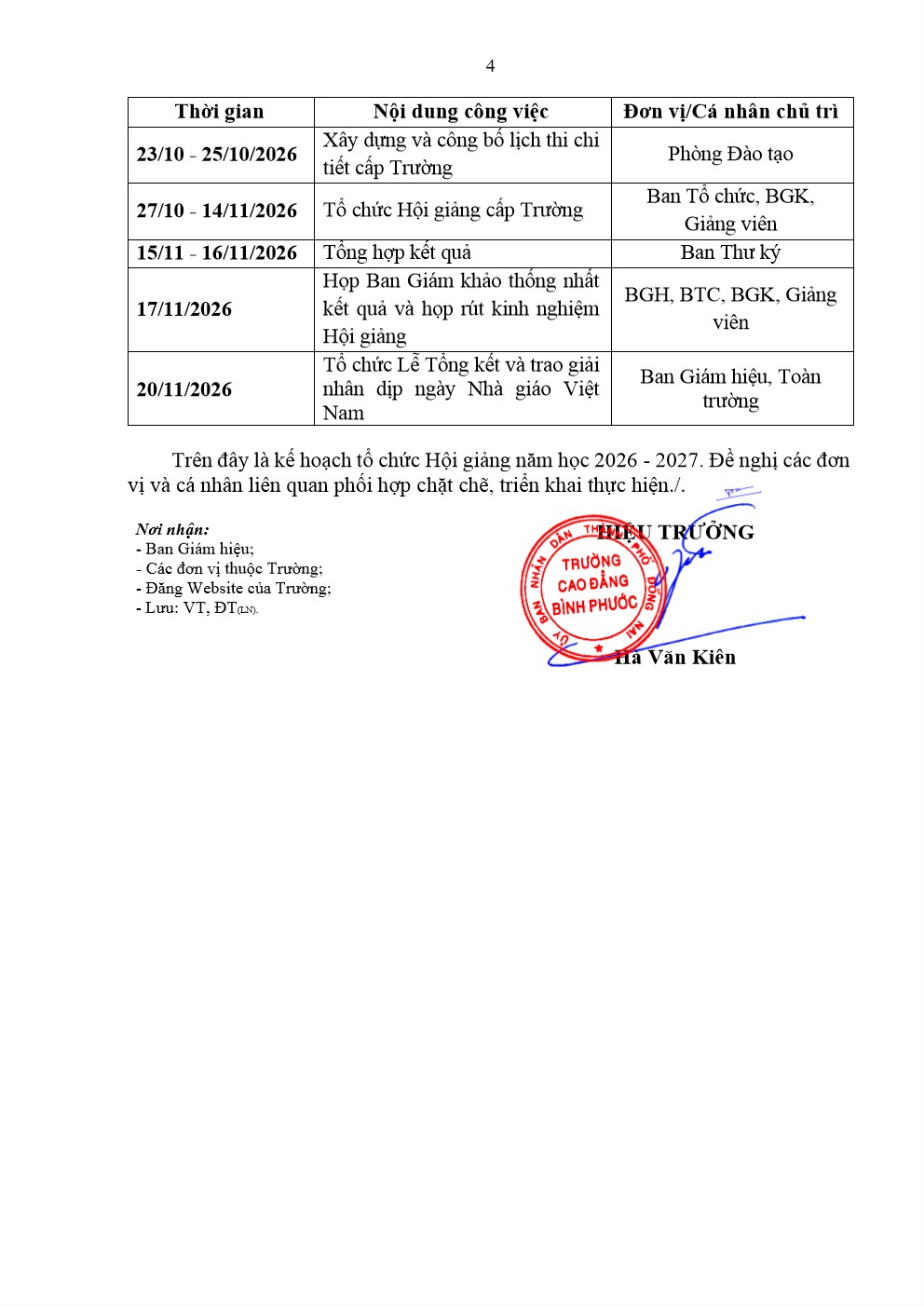 KH 103 tổ chức hội giảng, GV giỏi cấp trường 004